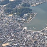 上空から見た鳥取県